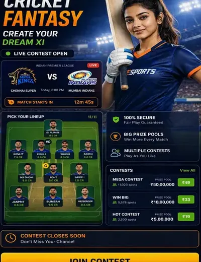 99club (99 club game) fantasy cricket & matchday visual 3